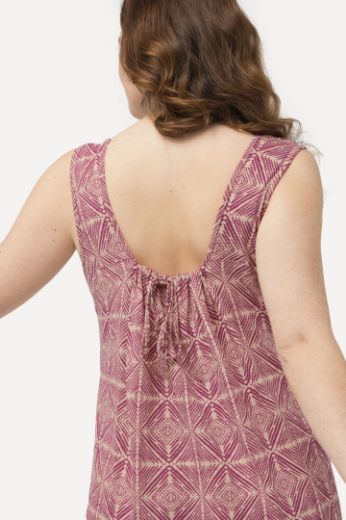 Plus size veliki brojevi Haljina bez rukava geometrijskog printa za punije