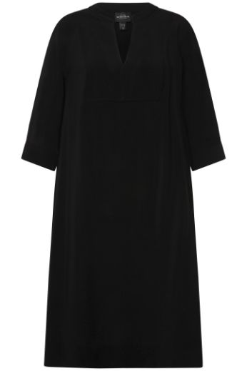 Plus size veliki brojevi Haljina midi 3/4 rukavi A kroja za punije