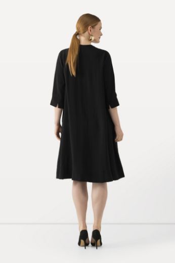 Plus size veliki brojevi Haljina midi 3/4 rukavi A kroja za punije