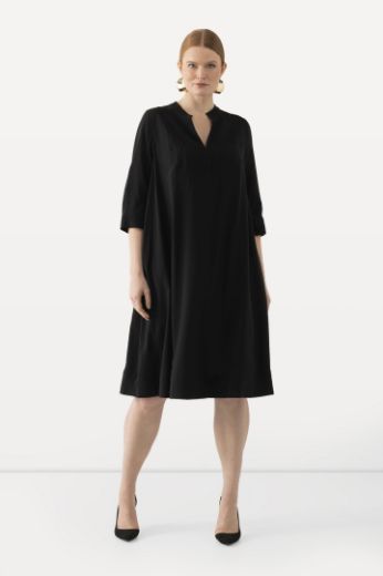 Plus size veliki brojevi Haljina midi 3/4 rukavi A kroja za punije