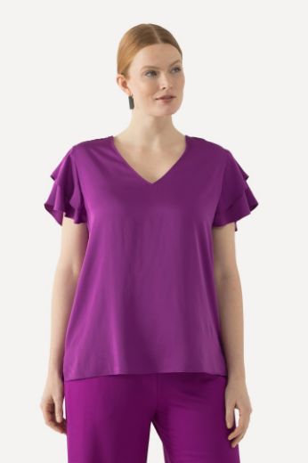 Plus size veliki brojevi Bluza s dvoslojnim rukavima za punije