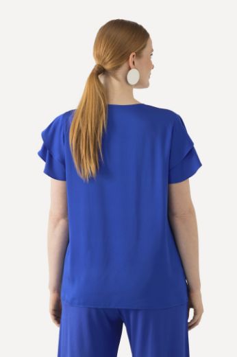 Plus size veliki brojevi Bluza s dvoslojnim rukavima za punije