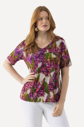Plus size veliki brojevi Majica kratkih rukava Slinky s printom za punije