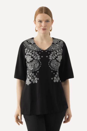 Plus size veliki brojevi Majica kratkih rukava A kroja za punije