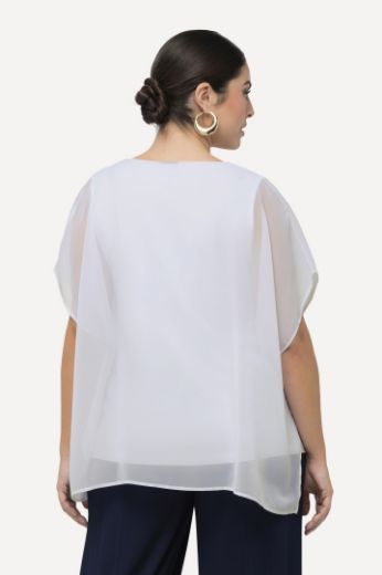 Plus size veliki brojevi Bluza dvoslojna cvjetnog printa za punije