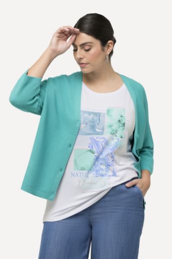 Plus size veliki brojevi Majica kratkih rukava s printom okruglog ovratnika za punije