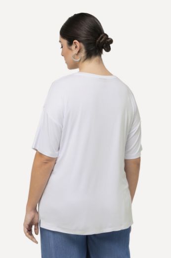 Plus size veliki brojevi Majica kratkih rukava s printom okruglog ovratnika za punije