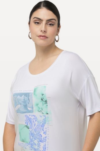 Plus size veliki brojevi Majica kratkih rukava s printom okruglog ovratnika za punije