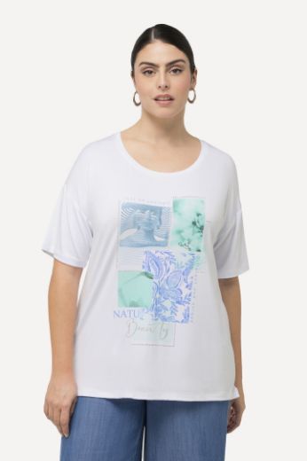 Plus size veliki brojevi Majica kratkih rukava s printom okruglog ovratnika za punije