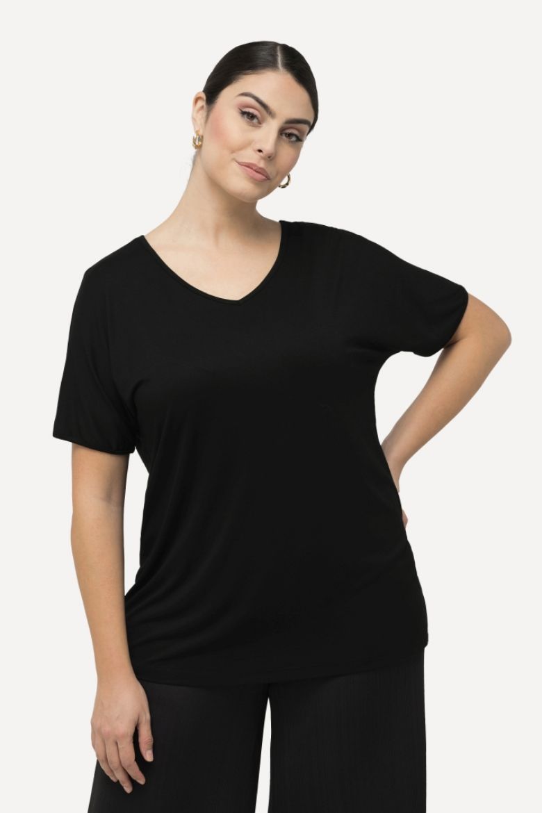 Plus size veliki brojevi Majica kratkih rukava s ringovima na leđima za punije