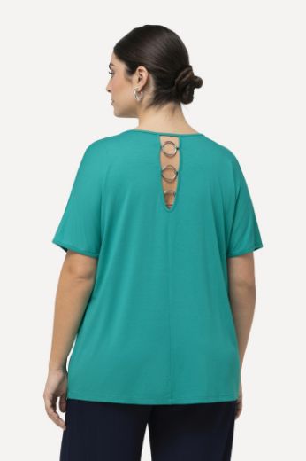 Plus size veliki brojevi Majica kratkih rukava s ringovima na leđima za punije