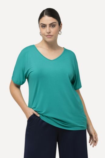 Plus size veliki brojevi Majica kratkih rukava s ringovima na leđima za punije