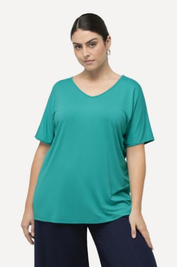 Plus size veliki brojevi Majica kratkih rukava s ringovima na leđima za punije