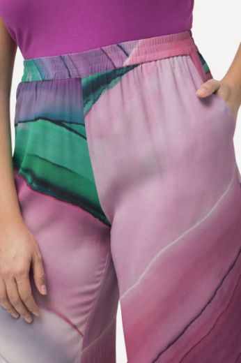 Plus size veliki brojevi Hlače lagane s printom za punije