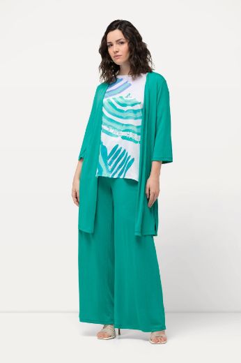 Plus size veliki brojevi Kardigan lagani dužeg kroja s 3/4 rukavima za punije