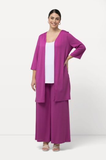 Plus size veliki brojevi Kardigan lagani dužeg kroja s 3/4 rukavima za punije