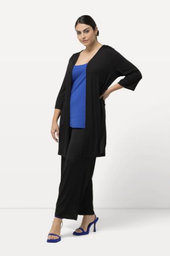 Plus size veliki brojevi Kardigan lagani dužeg kroja s 3/4 rukavima za punije