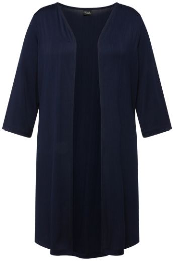 Plus size veliki brojevi Kardigan lagani dužeg kroja s 3/4 rukavima za punije