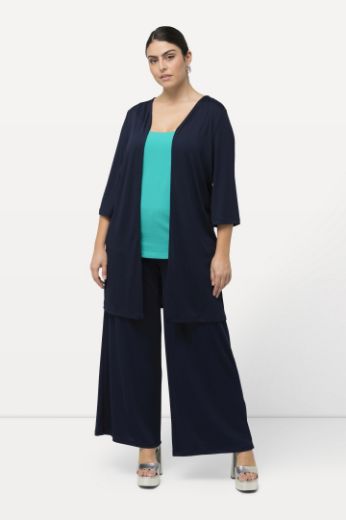 Plus size veliki brojevi Kardigan lagani dužeg kroja s 3/4 rukavima za punije