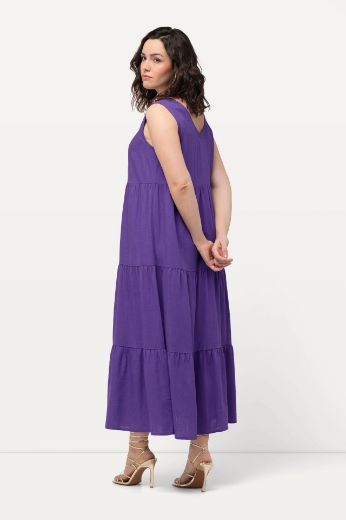 Plus size veliki brojevi Haljina bez rukava V izreza za punije