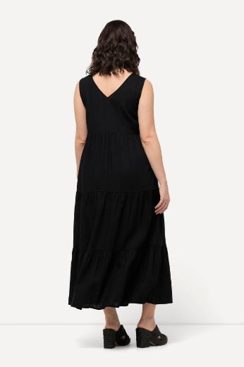 Plus size veliki brojevi Haljina bez rukava V izreza za punije