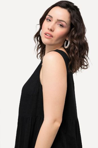 Plus size veliki brojevi Haljina bez rukava V izreza za punije