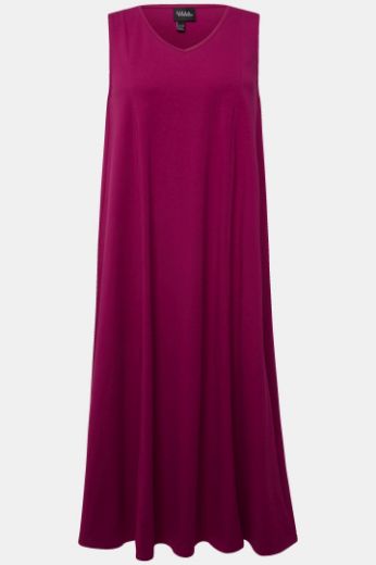 Plus size veliki brojevi Haljina maxi bez rukava V izreza za punije