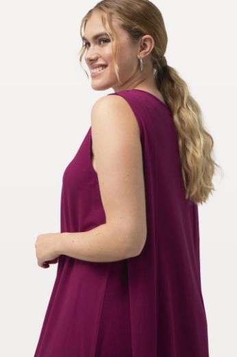 Plus size veliki brojevi Haljina maxi bez rukava V izreza za punije