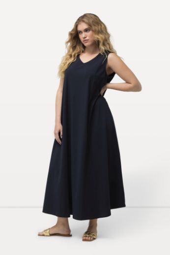 Plus size veliki brojevi Haljina maxi bez rukava V izreza za punije