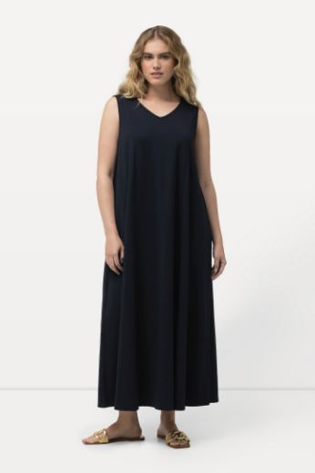 Plus size veliki brojevi Haljina maxi bez rukava V izreza za punije