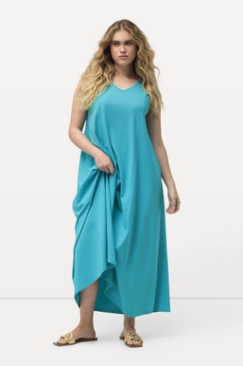 Plus size veliki brojevi Haljina maxi bez rukava V izreza za punije