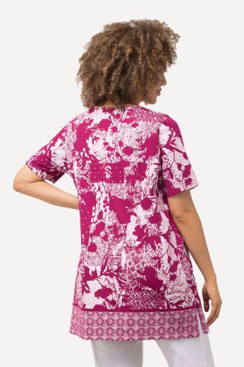 Plus size veliki brojevi Majica kratkih rukava s trakicama na ovratniku za punije