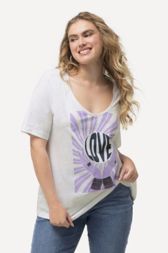 Plus size veliki brojevi Majica kratkih rukava LOVE za punije