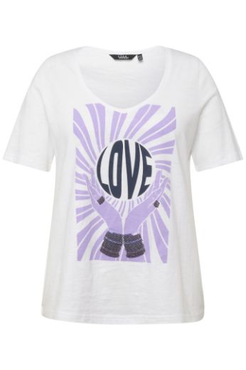 Plus size veliki brojevi Majica kratkih rukava LOVE za punije