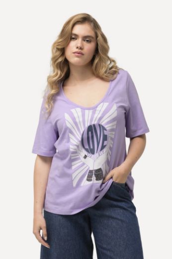Plus size veliki brojevi Majica kratkih rukava LOVE za punije