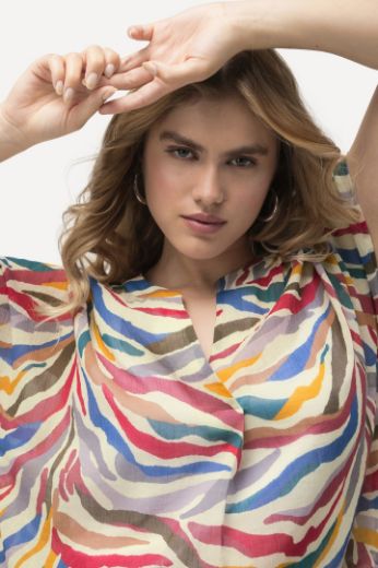 Plus size veliki brojevi Bluza kratkih rukava s printom za punije