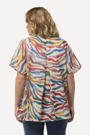 Plus size veliki brojevi Bluza kratkih rukava s printom za punije