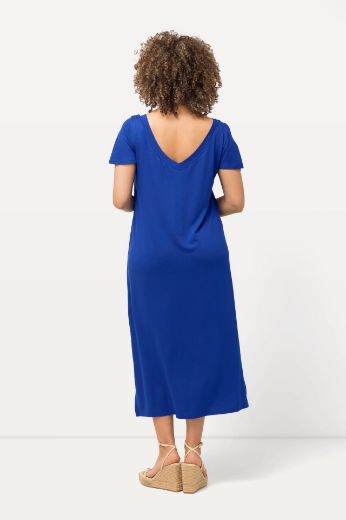 Plus size veliki brojevi Haljina midi spuštenih rukava za punije
