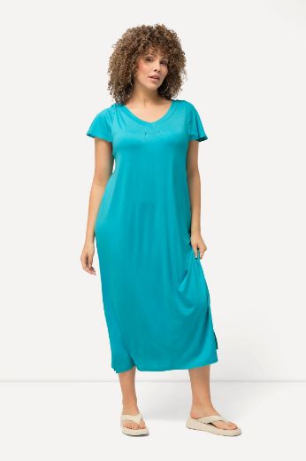 Plus size veliki brojevi Haljina midi spuštenih rukava za punije