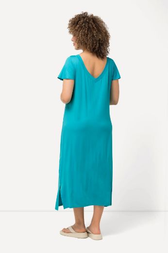 Plus size veliki brojevi Haljina midi spuštenih rukava za punije