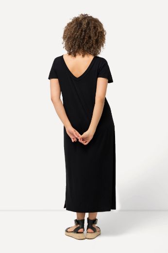 Plus size veliki brojevi Haljina midi spuštenih rukava za punije