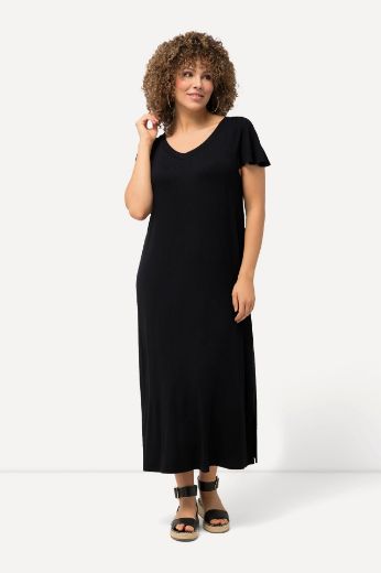 Plus size veliki brojevi Haljina midi spuštenih rukava za punije