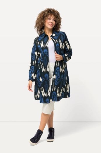 Plus size veliki brojevi Bluza dugih rukava s vezanjem u struku za punije