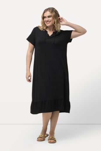 Plus size veliki brojevi Haljina midi A kroja kratkih rukava za punije