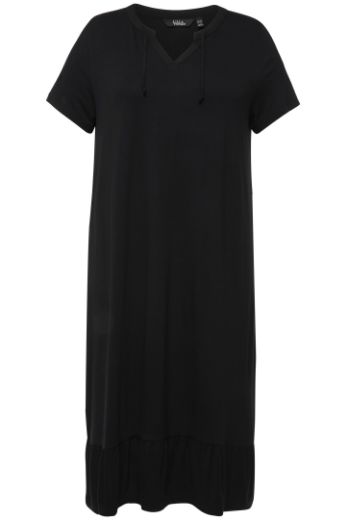 Plus size veliki brojevi Haljina midi A kroja kratkih rukava za punije