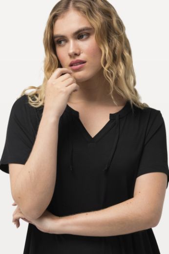Plus size veliki brojevi Haljina midi A kroja kratkih rukava za punije