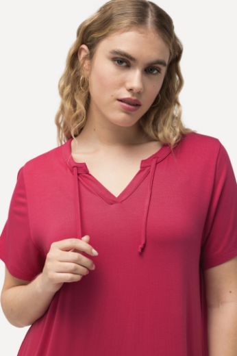 Plus size veliki brojevi Haljina midi A kroja kratkih rukava za punije