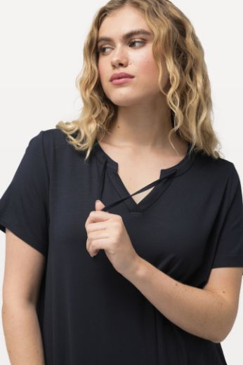 Plus size veliki brojevi Haljina midi A kroja kratkih rukava za punije
