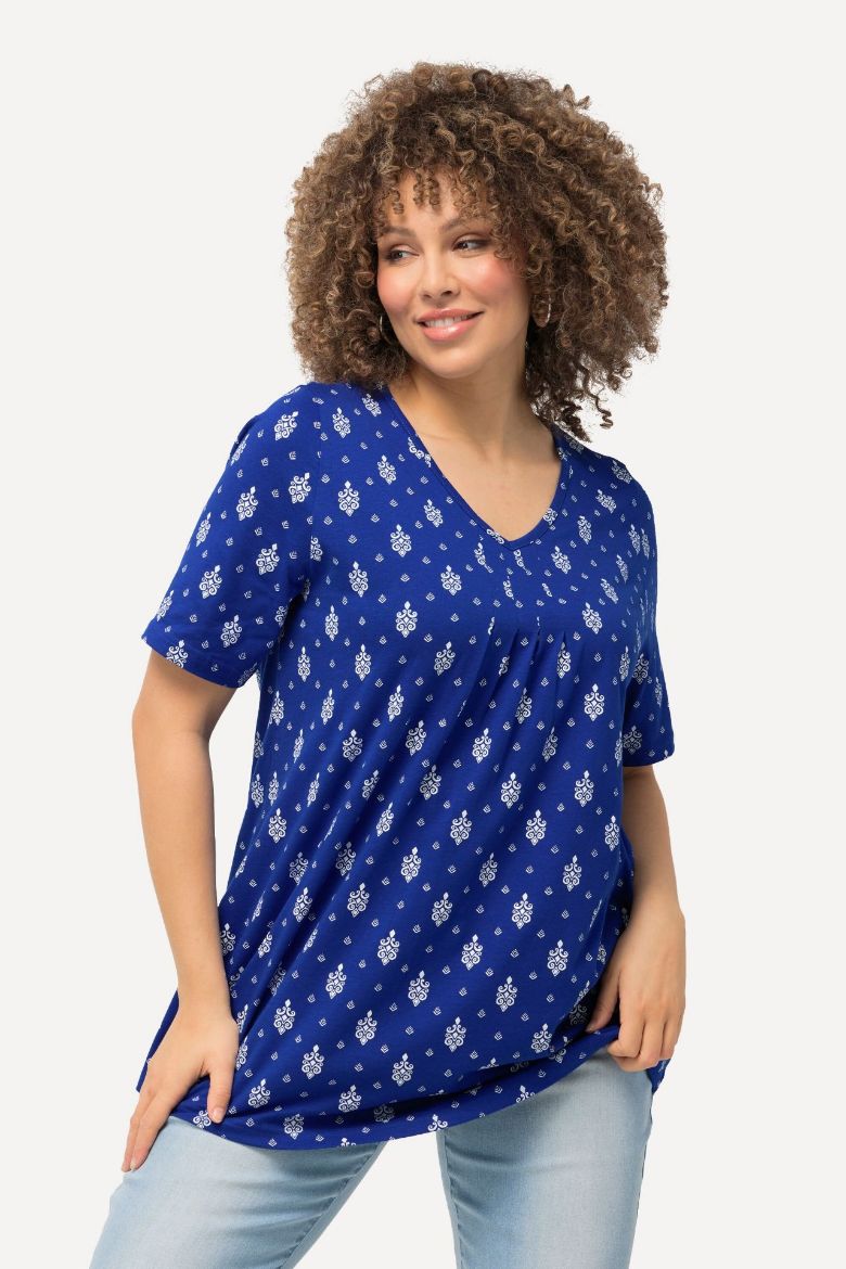 Plus size veliki brojevi Majica A kroja s printom za punije