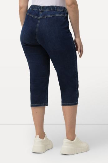 Plus size veliki brojevi Hlače traper Capry za punije